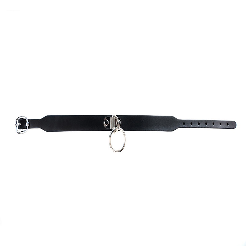 Regulowana obroża bondage z O-Ringiem Fantasy