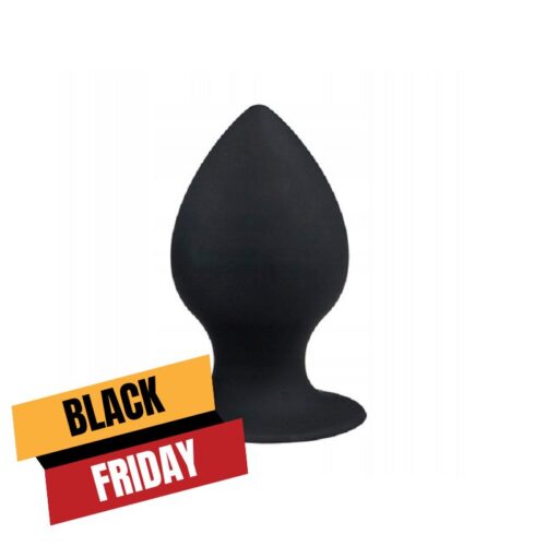 Gładki korek analny z silikonu M Round Butt Plug