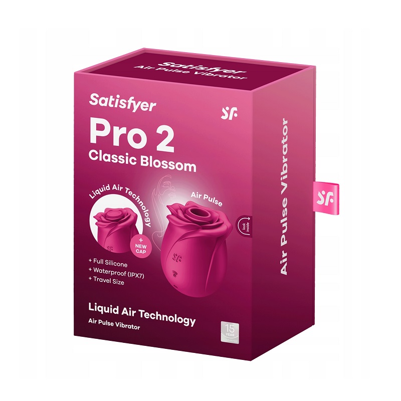 Stymulator ciśnieniowy w kształcie róży bordowy Classic Rose