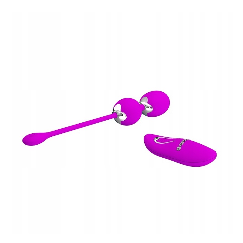 Wibrujące podwójne kulki gejszy na pilota Willie